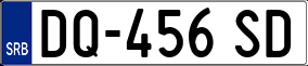 Trailer License Plate